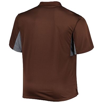Men's Brown Cleveland Browns Big & Tall Team Color Polo