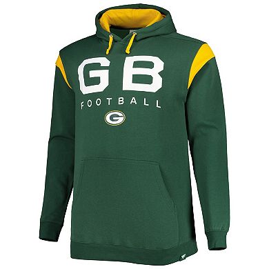 Men's Fanatics Branded Green Green Bay Packers Big & Tall Call the Shots Pullover Hoodie