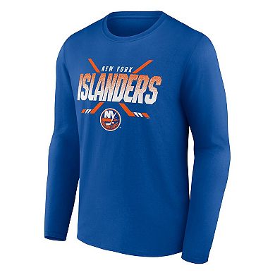 Men's Fanatics Branded Royal New York Islanders Covert Long Sleeve T-Shirt