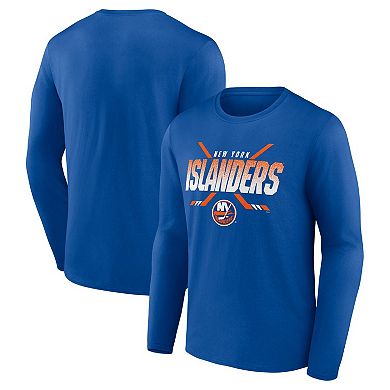 Men's Fanatics Branded Royal New York Islanders Covert Long Sleeve T-Shirt