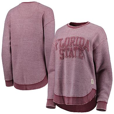 Women's Pressbox Garnet Florida State Seminoles Ponchoville Pullover Sweatshirt