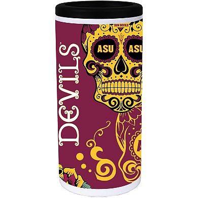 Arizona State Sun Devils Dia Stainless Steel 12oz. Slim Can Cooler