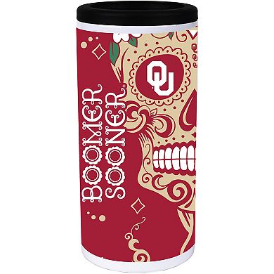 Oklahoma Sooners Dia Stainless Steel 12oz. Slim Can Cooler