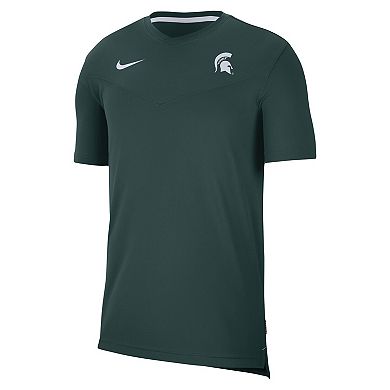 Men's Nike Green Michigan State Spartans 2022 Coaches UV Performance T-Shirt