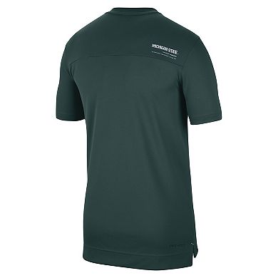 Men's Nike Green Michigan State Spartans 2022 Coaches UV Performance T-Shirt