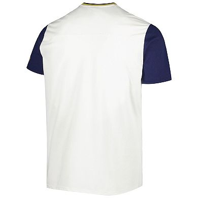 Men's Under Armour White/Navy Notre Dame Fighting Irish Iconic Block T-Shirt
