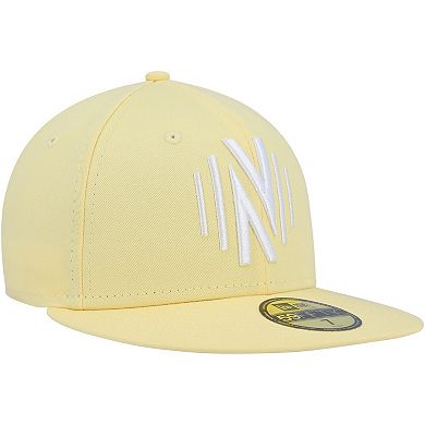 Men's New Era Yellow Nashville SC Pastel Pack 59FIFTY Fitted Hat