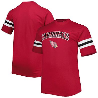 Men's Cardinal Arizona Cardinals Arm Stripe T-Shirt