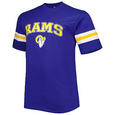 Men's Royal Los Angeles Rams Arm Stripe T-Shirt