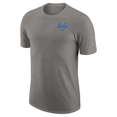 Men's Nike Heathered Gray UCLA Bruins Logo 2-Hit Tri-Blend Performance T-Shirt