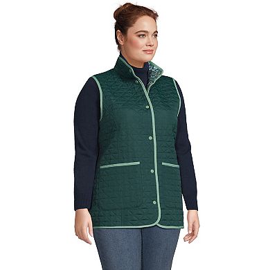 Plus Size Lands' End Insulated Reversible Primaloft Vest