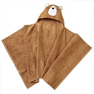 SKL Home Sketched Woodland Shower Curtain & Hooded Towel 2-piece Set