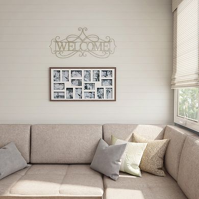 Lavish Home Metal Cutout "Welcome" Decorative Scrollwork Wall Decor