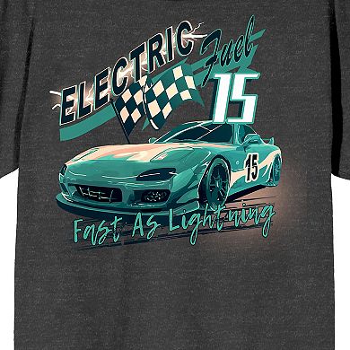 Men's Car Fanatic Race Car Checker Tee