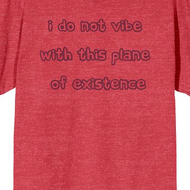 Men's I Do Not Vibe With This Plan Tee