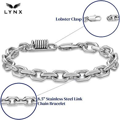 Men's LYNX Stainless Steel Link Chain Bracelet