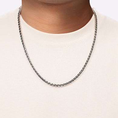 Men's LYNX Stainless Steel 20 Inch Twist Chain Necklace