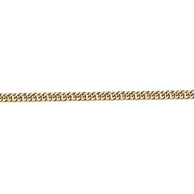 Men's LYNX Gold Tone Stainless Steel Link Chain Necklace