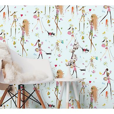 RoomMates Fun Chic Peel & Stick Wallpaper