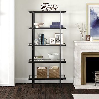 Finley & Sloane Inez Rectangular 4-Shelf Bookcase