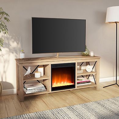 Finley & Sloane Sawyer Electric Fireplace TV Stand