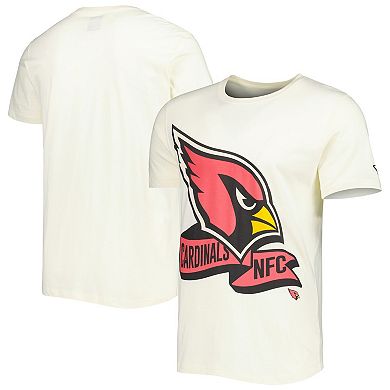 Men's New Era Cream Arizona Cardinals Sideline Chrome T-Shirt
