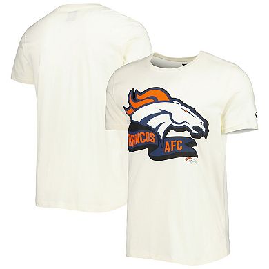 Men's New Era Cream Denver Broncos Sideline Chrome T-Shirt