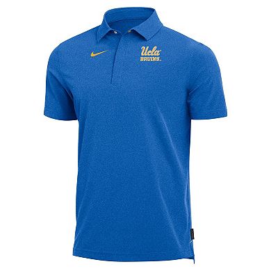 Men's Nike Heathered Blue UCLA Bruins Coach Performance Polo
