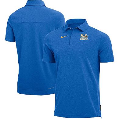 Men's Nike Heathered Blue UCLA Bruins Coach Performance Polo