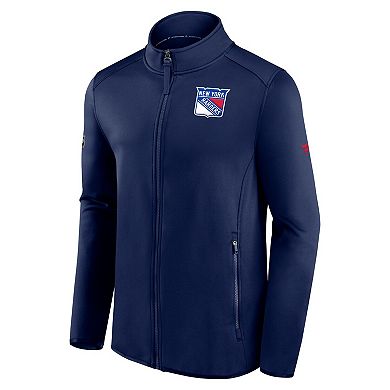 Men's Fanatics Branded Navy New York Rangers Authentic Pro Rink Fleece Full-Zip Jacket