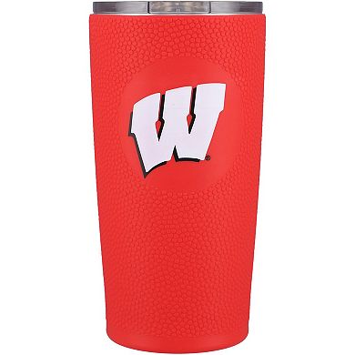 Wisconsin Badgers 20oz. Stainless Steel with Silicone Wrap Tumbler