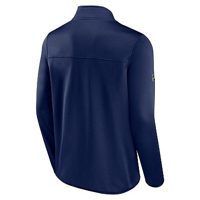 Men's Fanatics Branded Navy Nashville Predators Authentic Pro Rink Fleece Full-Zip Jacket