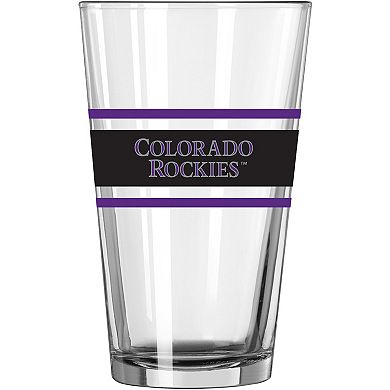 Colorado Rockies 16oz. Stripe Pint Glass
