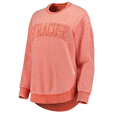 Women's Pressbox Orange Syracuse Orange Ponchoville Pullover Sweatshirt