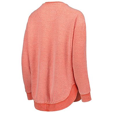 Women's Pressbox Orange Syracuse Orange Ponchoville Pullover Sweatshirt