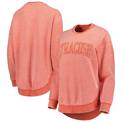 Women's Pressbox Orange Syracuse Orange Ponchoville Pullover Sweatshirt