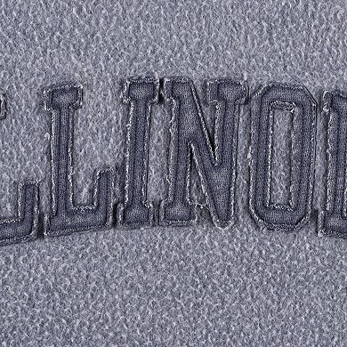 Women's Pressbox Navy Illinois Fighting Illini Ponchoville Pullover Sweatshirt