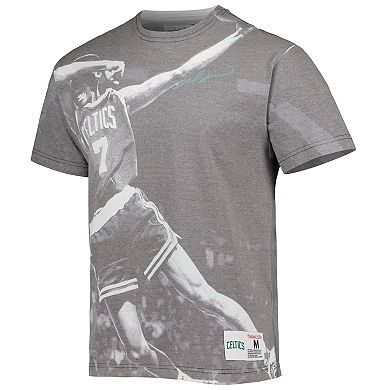 Men's Mitchell & Ness Dee Brown Gray Boston Celtics Above The Rim Sublimated T-Shirt