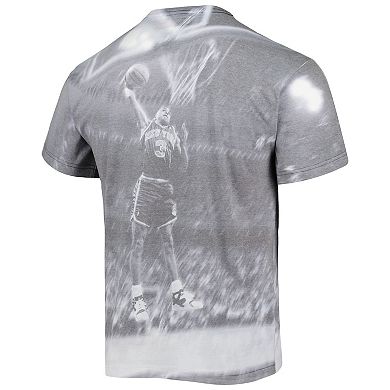Men's Mitchell & Ness John Starks Gray New York Knicks Above The Rim Sublimated T-Shirt