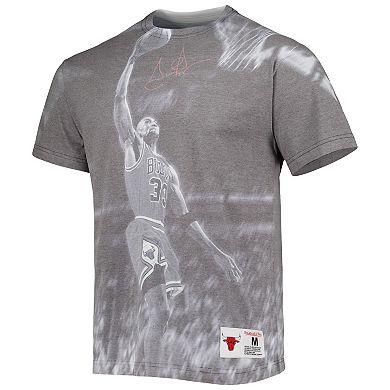 Men's Mitchell & Ness Scottie Pippen Gray Chicago Bulls Above The Rim Sublimated T-Shirt