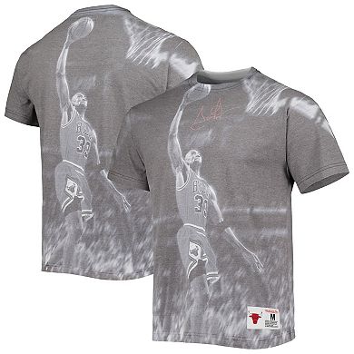 Men's Mitchell & Ness Scottie Pippen Gray Chicago Bulls Above The Rim Sublimated T-Shirt