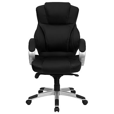 Emma and Oliver High Back Black LeatherSoft Contemporary Executive Swivel Ergonomic Office Chair