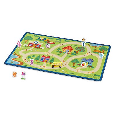 Melissa & Doug Blue's Clues & You! Blue's Neighborhood Activity Rug