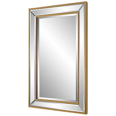 Beaded Rectangular Wall Mirror