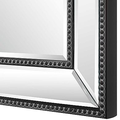 Beaded Rectangular Wall Mirror