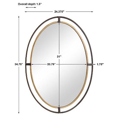 Oval Bar Wall Mirror