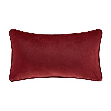 Five Queens Court Clara Pillow Crimson Boudoir Embellished Decorative Throw Pillow