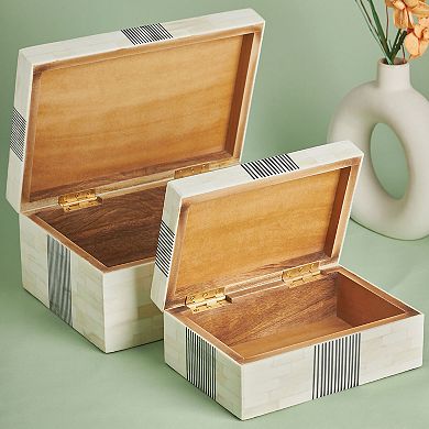 GAURI KOHLI Riviera Decorative Boxes, Set of 2