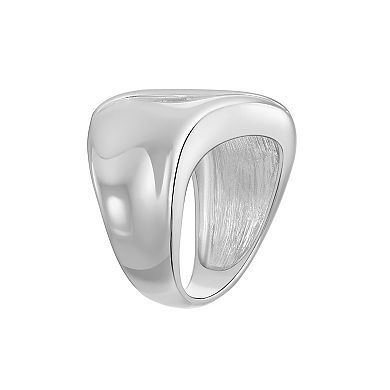 Sterling Silver Molten Metal Ring