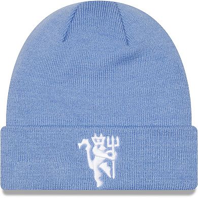 Men's New Era Blue Manchester United Seasonal Cuffed Knit Hat